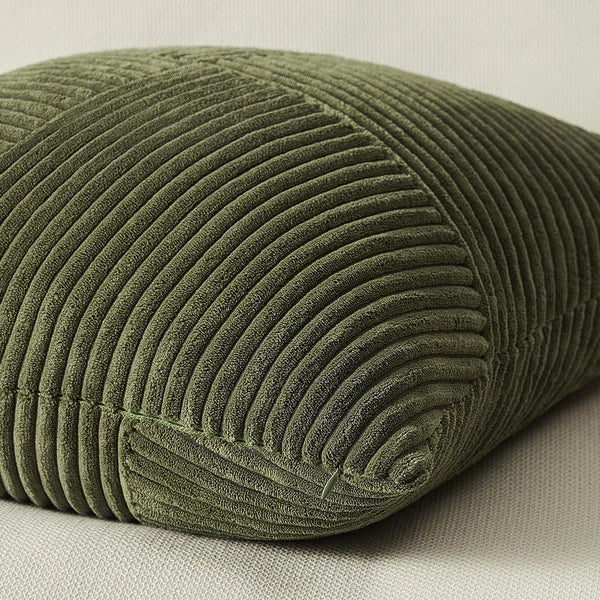 Set of 2 Olive Green Decorative Throw Pillow Covers 20x20 Inches for Couch Be...