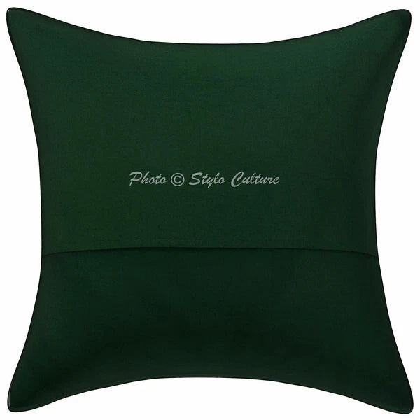 Pillow Cover Handcrafted Ethnic Patchwork Decor Car Sofa Cushion Case 16 x 16 in