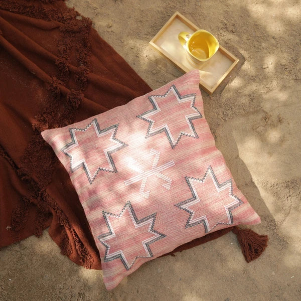 Star pattern Moroccan Sabra cushion cover for guestroom decor pillow cover