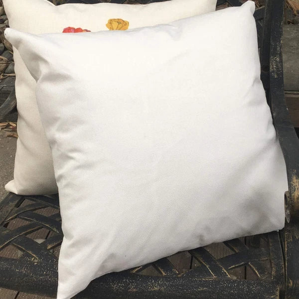 50pcs 16"x16" Blank White Linen Sublimation Blank Pillow Case Sofa Cushion Cover