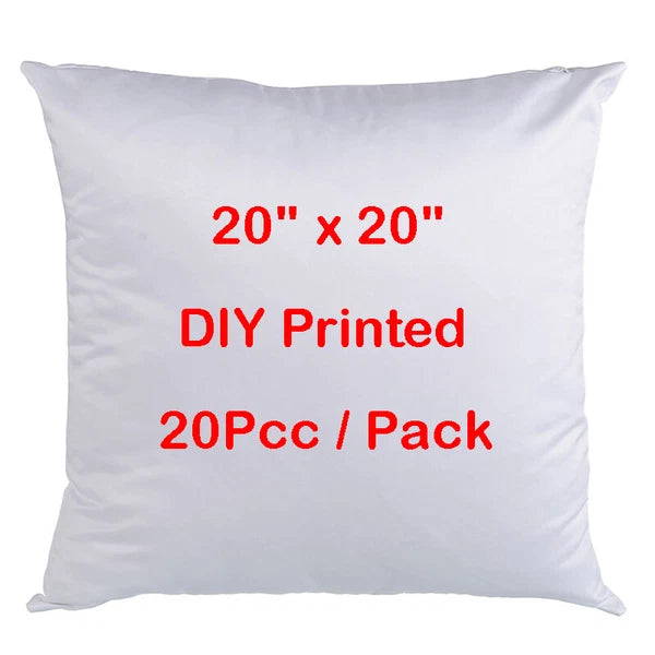 20Pcs Blank Sublimation Transfer Pillow Case Square Sofa Car Waist Cushion Cover