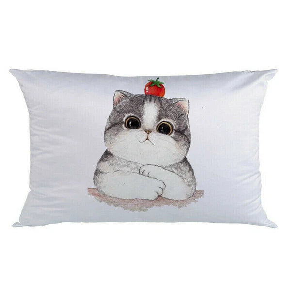 10Pcs 50x75cm White Sublimation Blank Pillow Case Cushion Cover Home Sofa Decor