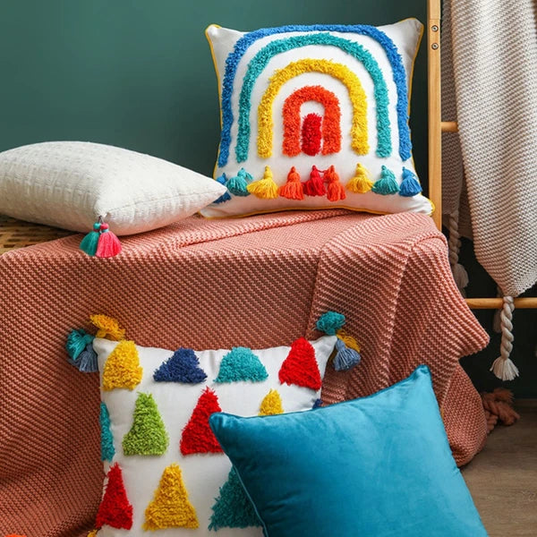 Printed Cushion Cover Sofa Cushion Cases Throw Pillow Case Bedding Cover