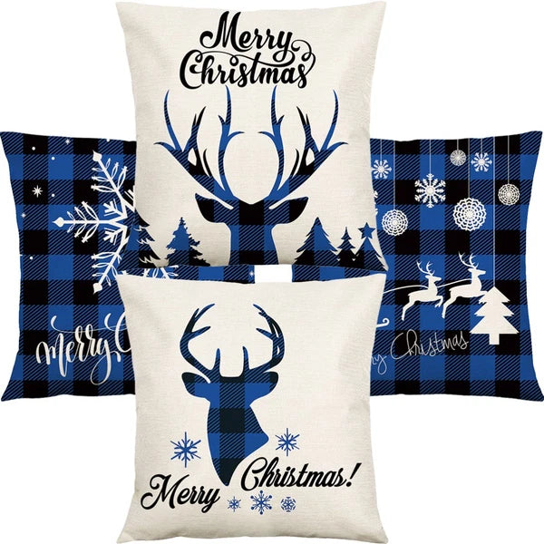 4 Pcs Pillow Case Boho Cushion Cover Man Couch Covers Throw Pillows