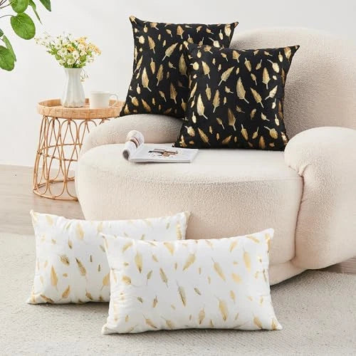 Pack of 2 Decorative Throw Pillow Covers 12x20 Inch for Couch Bed Sofa,