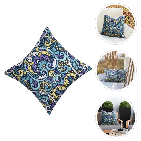 Waterproof Cushion Outdoor Pillow Cover Polyester Sofa Pillowcase