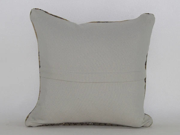 Wool Jute Cushion Cover Throw Indian Vintage Cushions Handmade Kilim Pillowcase