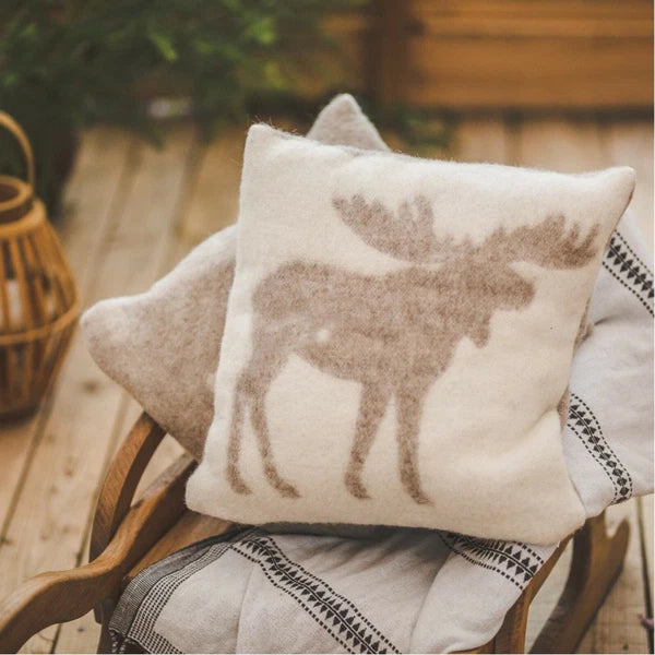 Pillow Cushion 100% Wool Cover Anti-allergic 16x16" Decorative Bed Couch Sofa EL