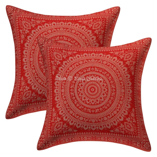 Cushion Cover Pillow Case Brocade Jacquard Bohemian Traditional Throw Decor Yoga