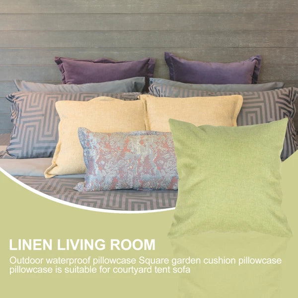 3 Pieces Waterproof Throw Pillowcase Office Child Sofa Bed Cushion Cover