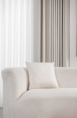 Couch Pillow Covers 16x16: 2 Pack Cozy Soft Velvet Square 16 x 16-Inch Cream