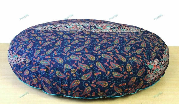 Indian Mandala Handwoven Pillow Cases Floor Home Sofa Art Car Boho Cushion Cover