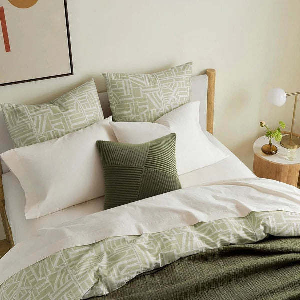 Set of 2 Olive Green Decorative Throw Pillow Covers 20x20 Inches for Couch Be...