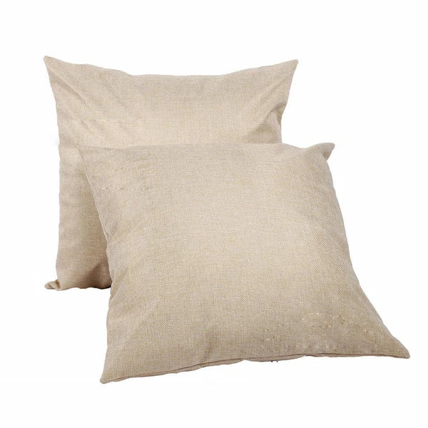 10Pcs DIY 3D Sublimation Blank Linen Pillow Case Home Sofa Waist Cushion Cover