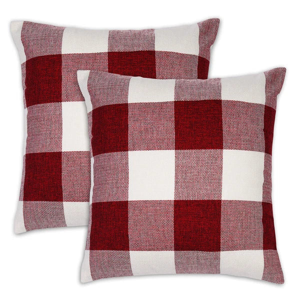 Set of 4pcs Soft Polyester Square Throw Pillow Covers for Sofa Couch Living Room