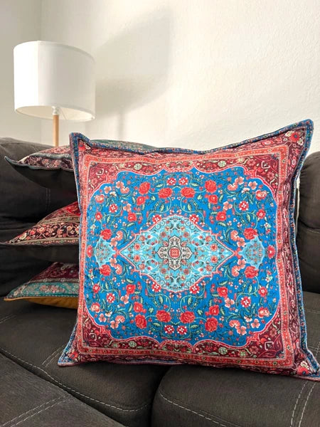 Boho Pillow Cover 18x18, Handmade Pillow Case
